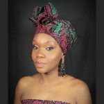 Foulard - LAGOS (Tissu WAX assorti à la tenue)